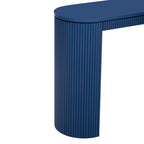 Consolle dal design curvo con motivo a strisce verticali unico, adatta per soggiorno, studio e ingresso