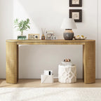 Consolle dal design curvo con motivo a strisce verticali unico, adatta per soggiorno, studio e ingresso