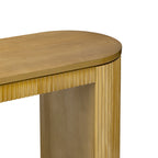 Consolle dal design curvo con motivo a strisce verticali unico, adatta per soggiorno, studio e ingresso