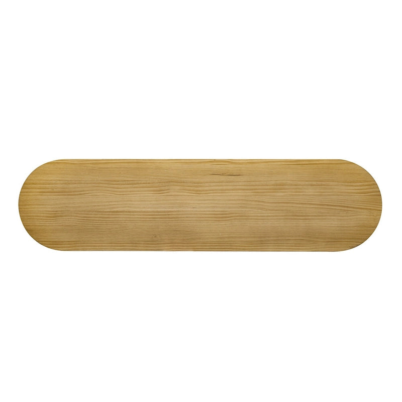 Consolle dal design curvo con motivo a strisce verticali unico, adatta per soggiorno, studio e ingresso