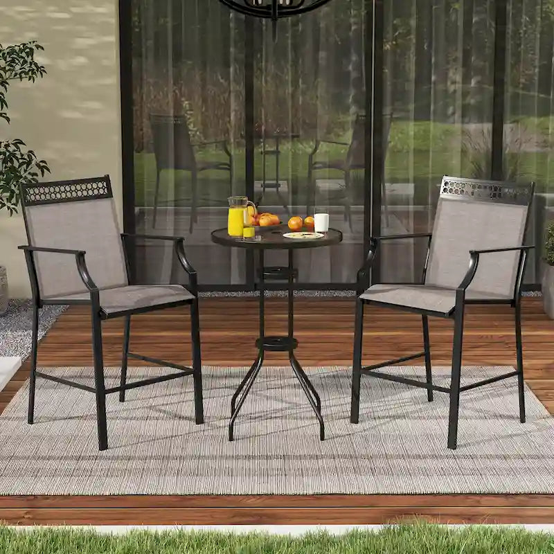Tavolo da pranzo rotondo da 42" - Stile a piedistallo rustico, 4 posti a sedere