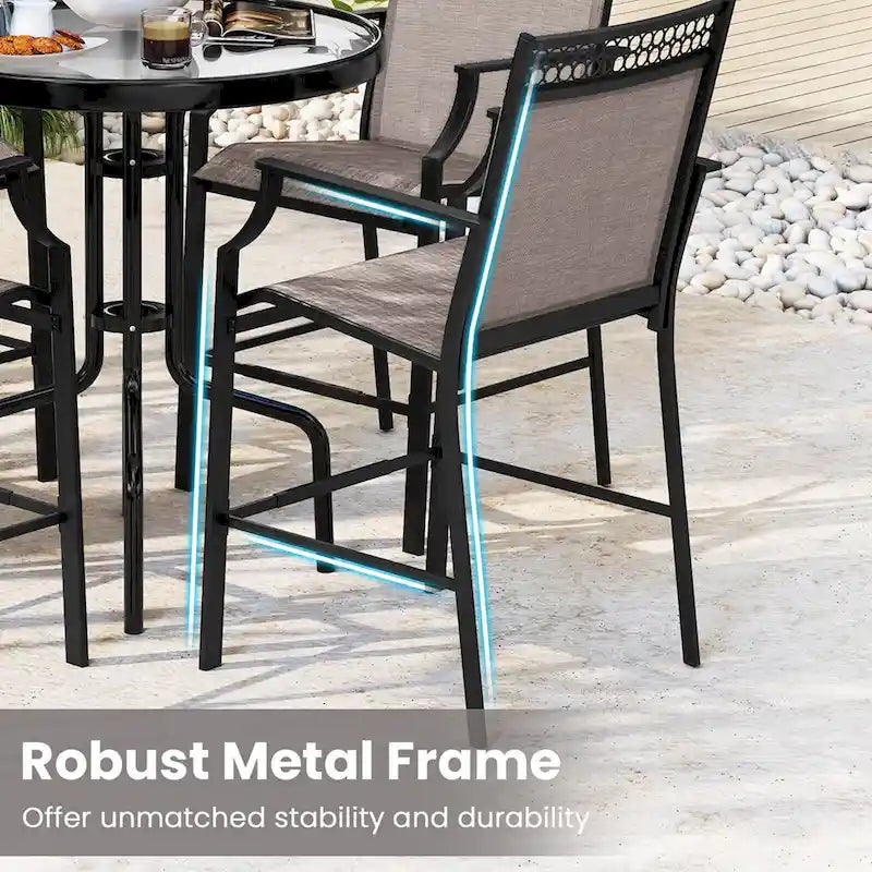 Tavolo da pranzo rotondo da 42" - Stile a piedistallo rustico, 4 posti a sedere