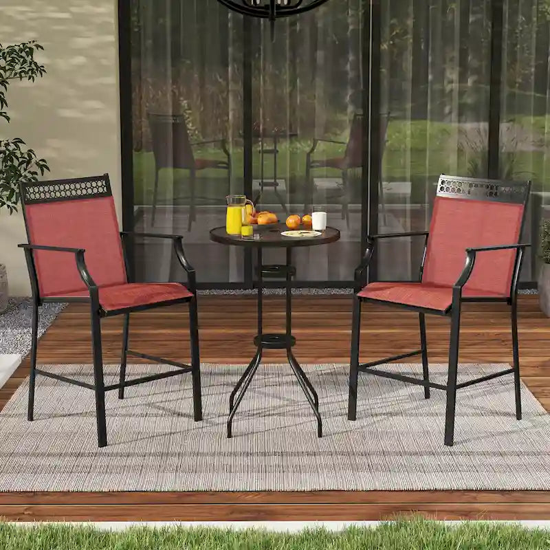 Tavolo da pranzo rotondo da 42" - Stile a piedistallo rustico, 4 posti a sedere
