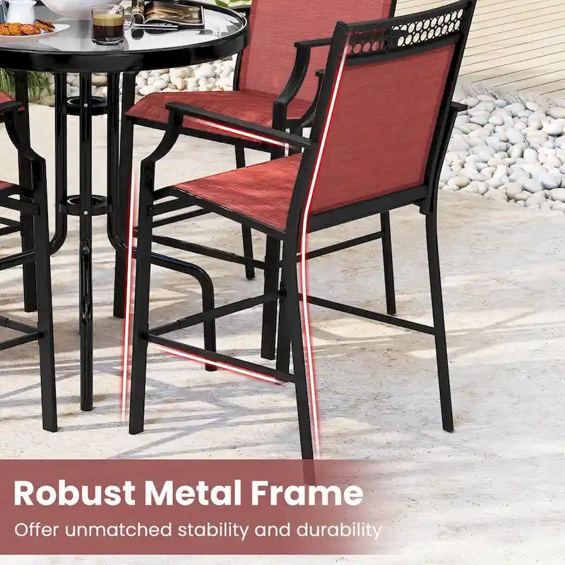 Tavolo da pranzo rotondo da 42" - Stile a piedistallo rustico, 4 posti a sedere