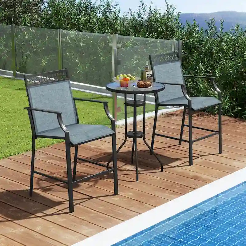 Tavolo da pranzo rotondo da 42" - Stile a piedistallo rustico, 4 posti a sedere