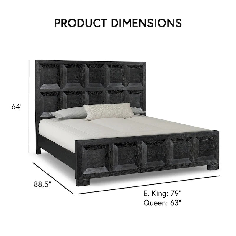 Letto in Legno Pannellato Stile Durem - Classico Moderno