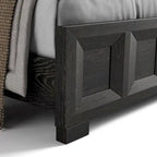 Letto in Legno Pannellato Stile Durem - Classico Moderno