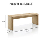 Panca da pranzo moderna in rovere da 130 cm - Stile Elira