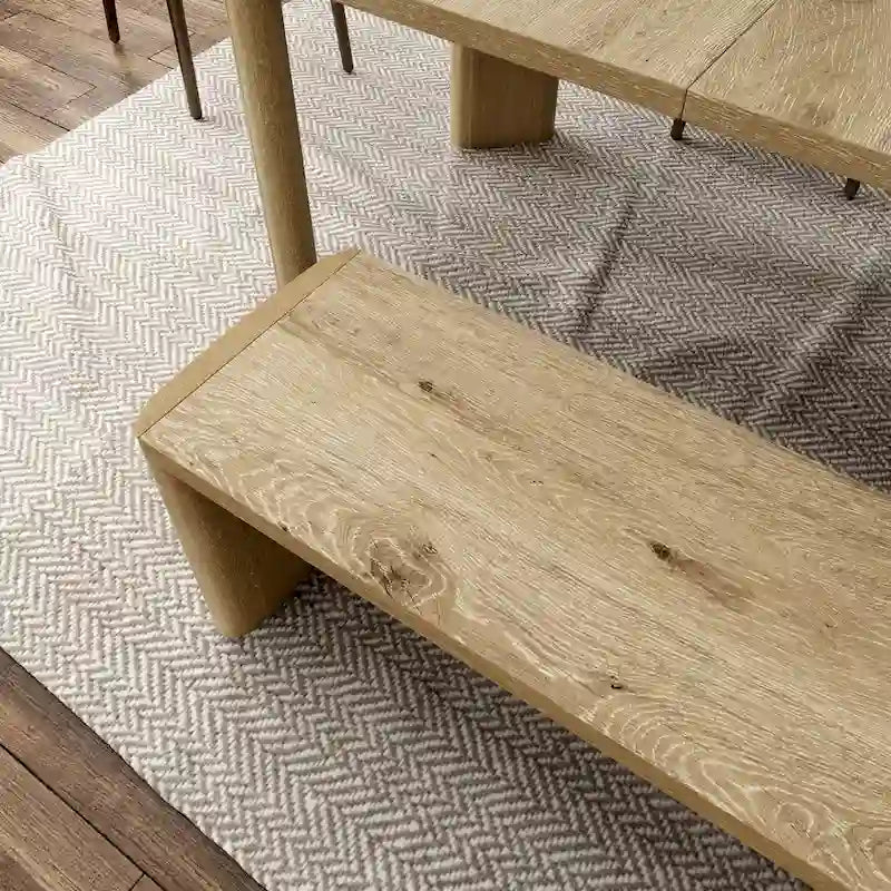 Panca da pranzo moderna in rovere da 130 cm - Stile Elira