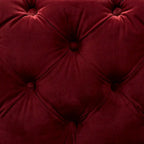 Pouf Glam Velvet con gambe dorate