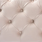 Pouf Glam Velvet con gambe dorate