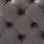 Pouf Glam Velvet con gambe dorate