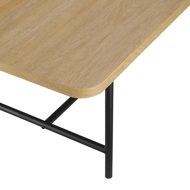 Set di 2 tavolini da caffè contemporanei a incastro - Design scanalato moderno