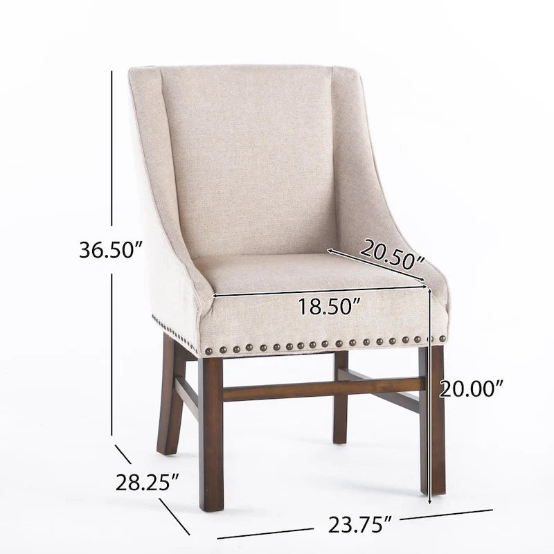 Sedia da pranzo di design contemporaneo imbottita con borchie decorative
