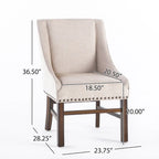 Sedia da pranzo di design contemporaneo imbottita con borchie decorative