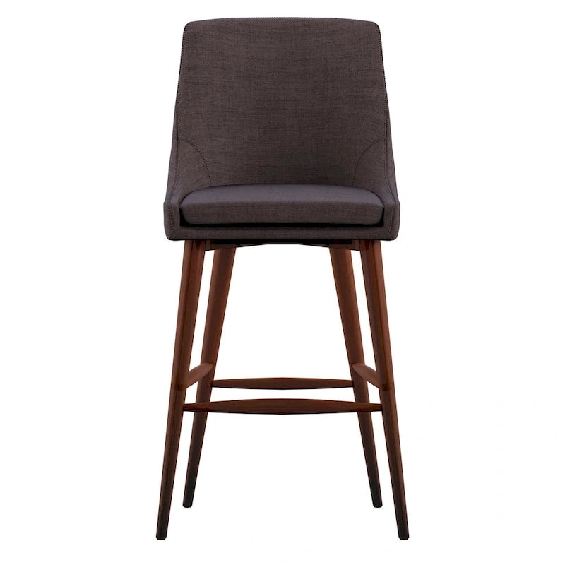 Sgabelli da bancone Espresso Barrel Back - Set da 2, stile moderno