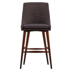 Sgabelli da bancone Espresso Barrel Back - Set da 2, stile moderno