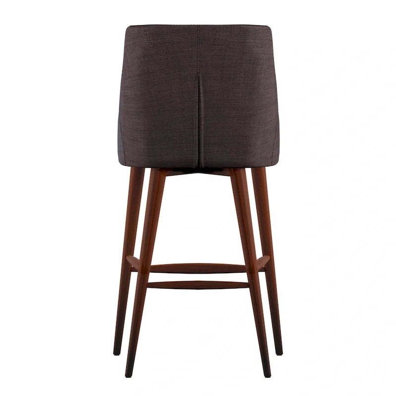 Sgabelli da bancone Espresso Barrel Back - Set da 2, stile moderno
