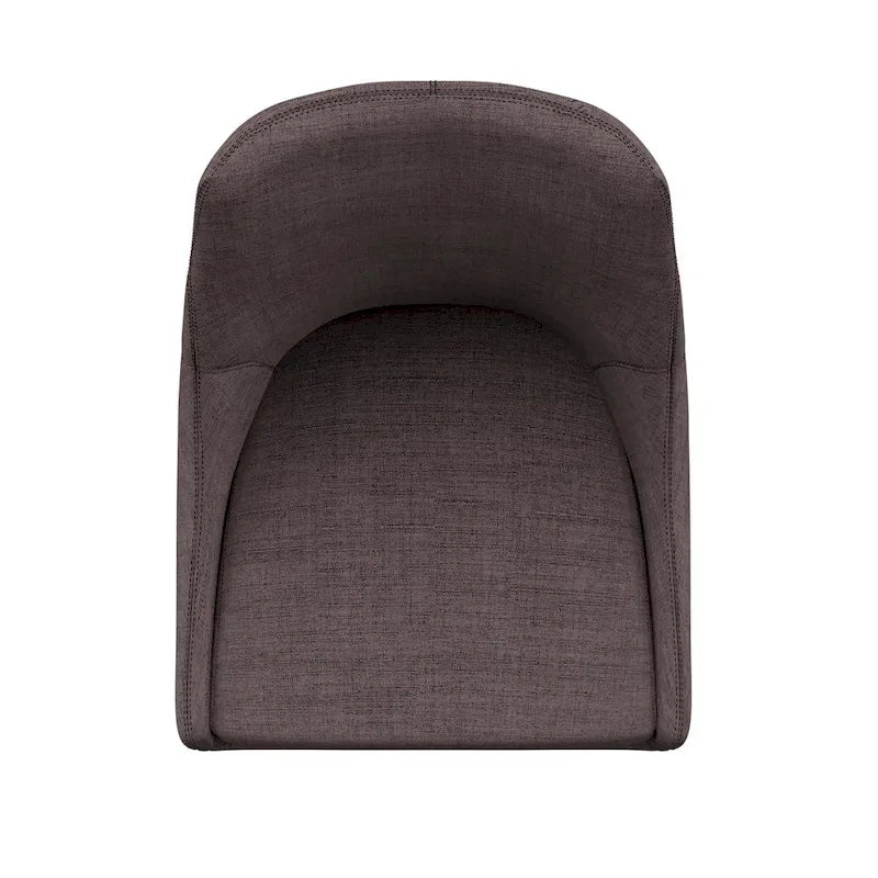 Sgabelli da bancone Espresso Barrel Back - Set da 2, stile moderno