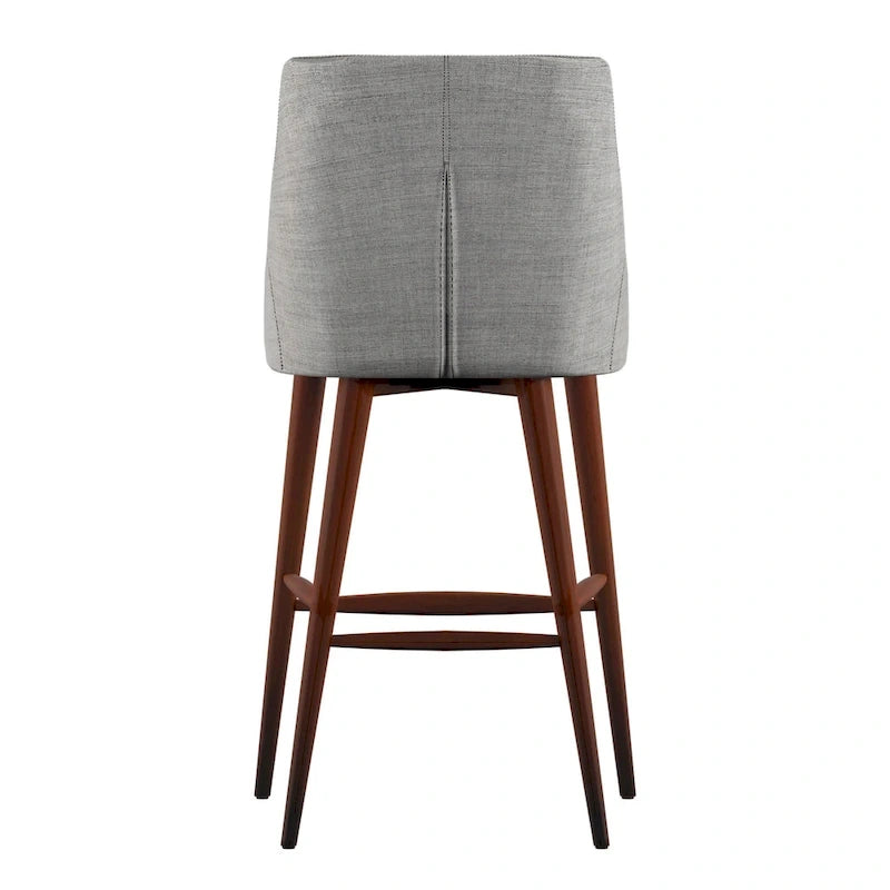 Sgabelli da bancone Espresso Barrel Back - Set da 2, stile moderno