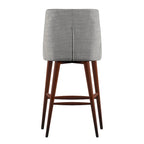 Sgabelli da bancone Espresso Barrel Back - Set da 2, stile moderno