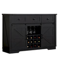 Madia/Credenza a Buffet in Stile Rustico/Country con Vano Contenitore - In Legno Riciclato Effetto Barnwood