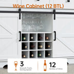 Madia/Credenza a Buffet in Stile Rustico/Country con Vano Contenitore - In Legno Riciclato Effetto Barnwood