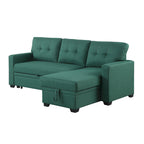 Divano componibile imbottito estraibile con chaise longue