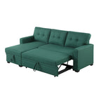 Divano componibile imbottito estraibile con chaise longue