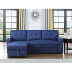 Divano componibile imbottito estraibile con chaise longue