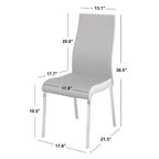 Set di 2 sedie da pranzo Nora - Stile moderno e semplice