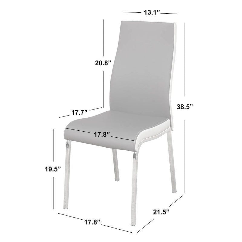 Set di 2 sedie da pranzo Nora - Stile moderno e semplice