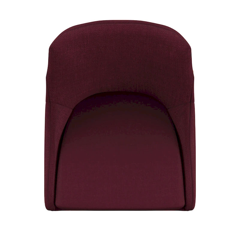 Set di 2 sedie da pranzo Oak Barrel Back - Rivestimento neutro