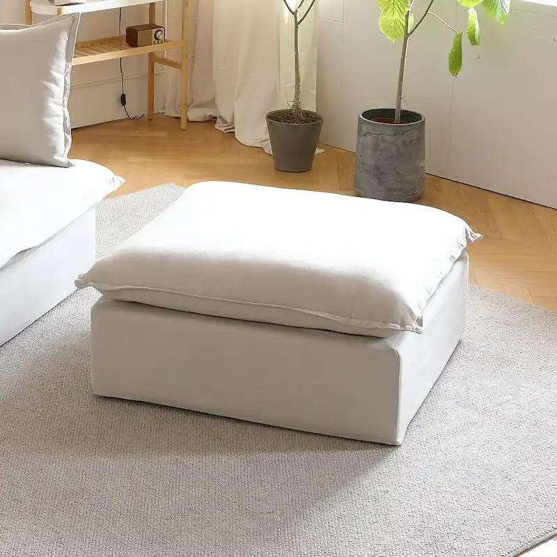 Divano componibile imbottito in velluto stile minimalista 123