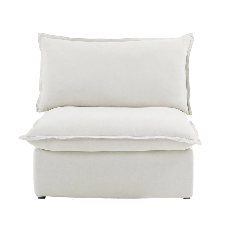 Divano componibile imbottito in velluto stile minimalista 123