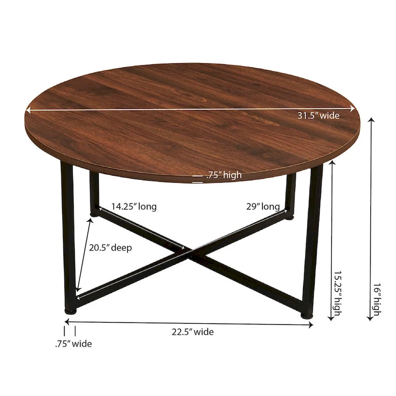 Tavolino rotondo 80 cm - Accento moderno per soggiorno