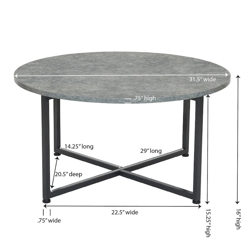 Tavolino rotondo 80 cm - Accento moderno per soggiorno