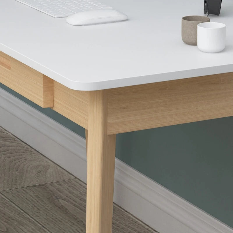 Scrivania per computer con 2 cassetti per casa e ufficio