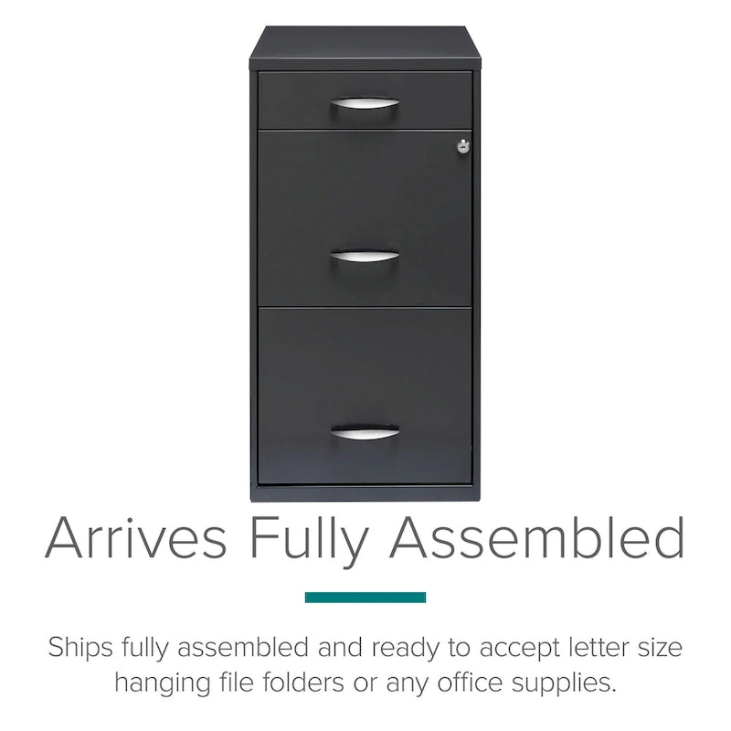 Classificatore verticale a 3 cassetti larghezza letter con portamatite - Antracite