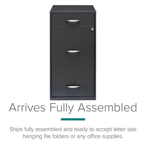 Classificatore verticale a 3 cassetti larghezza letter con portamatite - Antracite