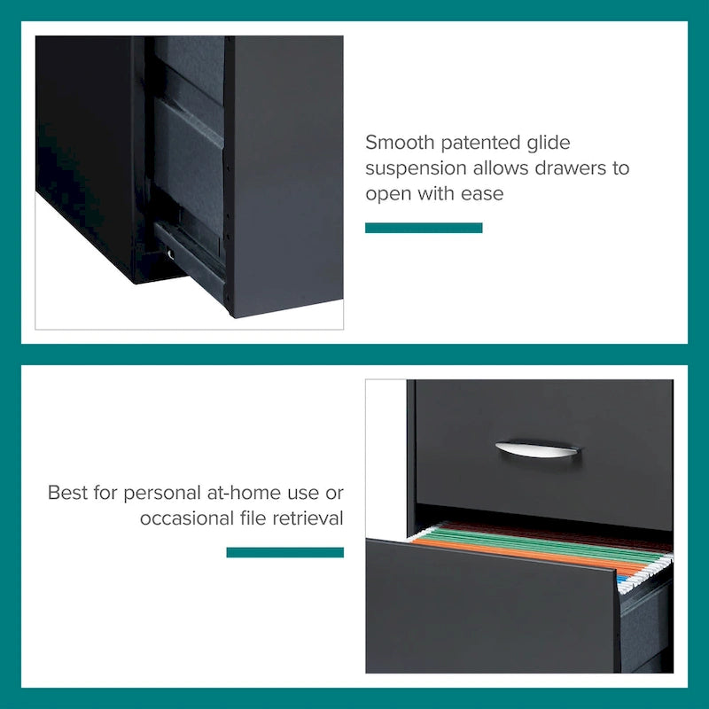 Classificatore verticale a 3 cassetti larghezza letter con portamatite - Antracite