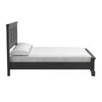 Set Letto a Pannelli Rurale con Finitura Nera - Stile Rustico