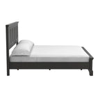 Set Letto a Pannelli Rurale con Finitura Nera - Stile Rustico