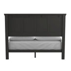 Set Letto a Pannelli Rurale con Finitura Nera - Stile Rustico