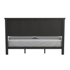 Set Letto a Pannelli Rurale con Finitura Nera - Stile Rustico