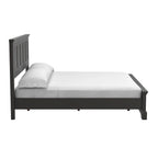 Set Letto a Pannelli Rurale con Finitura Nera - Stile Rustico