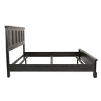 Set Letto a Pannelli Rurale con Finitura Nera - Stile Rustico