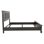 Set Letto a Pannelli Rurale con Finitura Nera - Stile Rustico