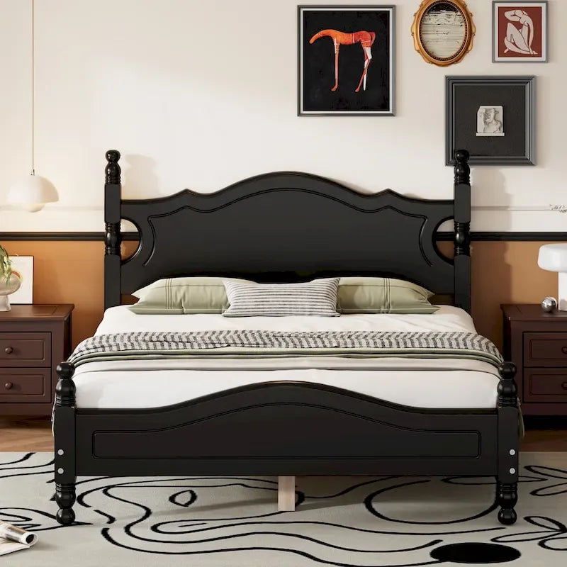 Struttura Letto a Piattaforma in Legno a Grandezza Naturale