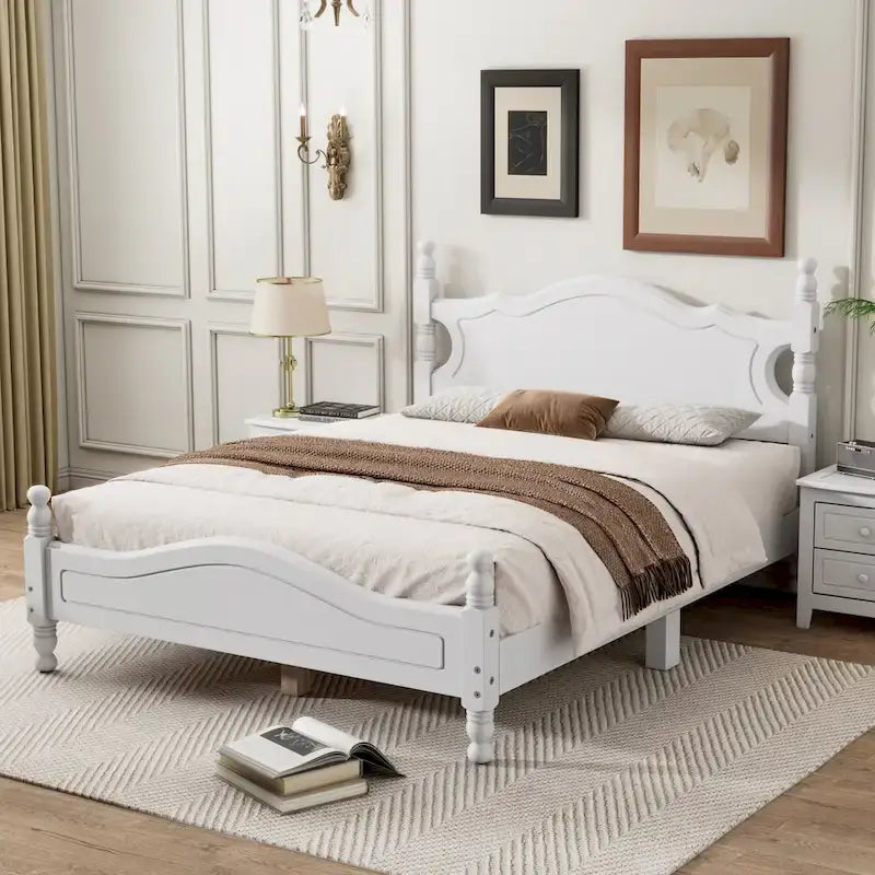 Struttura Letto a Piattaforma in Legno a Grandezza Naturale